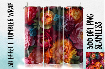 3D Peony Tumbler Wrap 2