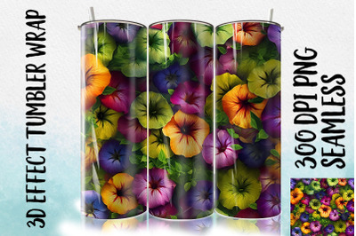 3D Morning glory Tumbler Wrap 2