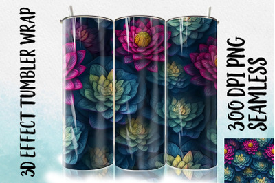 3D Lotus Tumbler Wrap 2