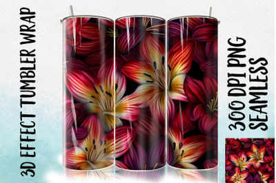 3D Lily Tumbler Wrap 2