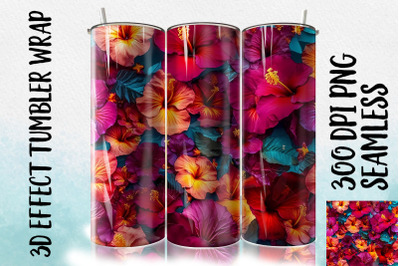 3D Hibiscus Tumbler Wrap 2