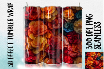 3D Begonia Tumbler Wrap 2