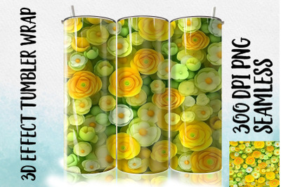 3D Buttercup Tumbler Wrap 3