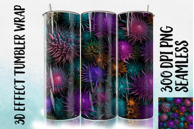 3D Thistle Tumbler Wrap 3