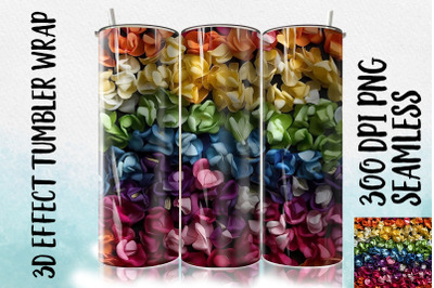 3D Sweet pea Tumbler Wrap 3