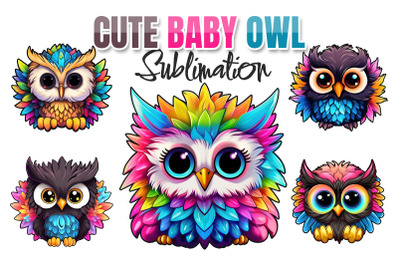 Cute Baby Owl Sublimation