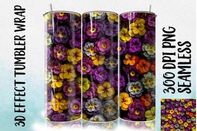 3D Primrose Tumbler Wrap 3