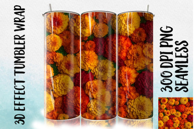 3D Marigold Tumbler Wrap 3