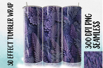 3D Lavender Tumbler Wrap 3