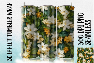 3D Jasmine Tumbler Wrap 3