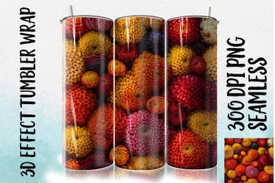 3D Chrysanthemum Tumbler Wrap 3