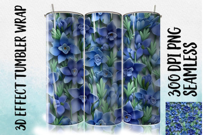 3D Bluebell Tumbler Wrap 3