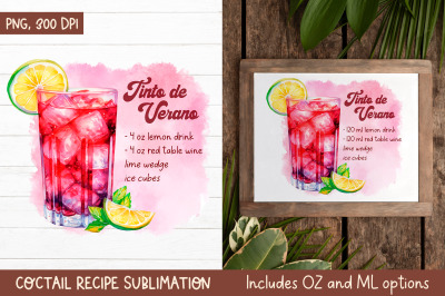 Tinto De Verano Cocktail Recipe | Kitchen Towel Sublimation
