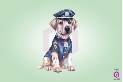 Police Great Dane Dog Clipart