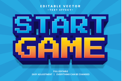 Game Event Vector Text Effect Editable