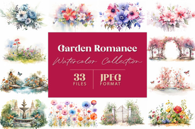 Garden Romance Watercolor Collection