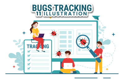 11 Mobile Phone Bug Tracking Illustration