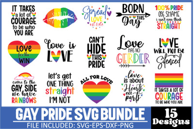 Gay Pride SVG Bundle