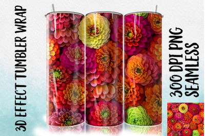 3D Zinnia Tumbler Wrap 2