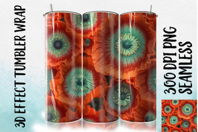 3D Poppy Tumbler Wrap 2