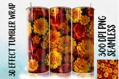 3D Marigold Tumbler Wrap 2