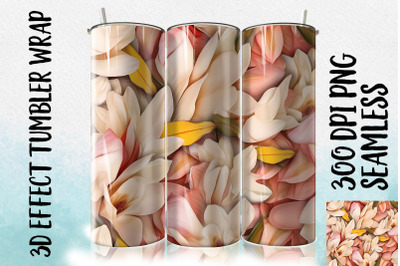 3D Magnolia Tumbler Wrap 3