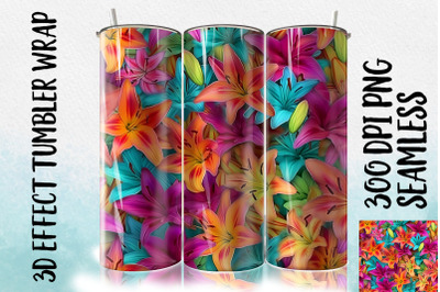 3D Lily Tumbler Wrap 2