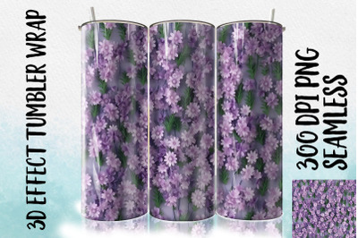 3D Lavender Tumbler Wrap 3