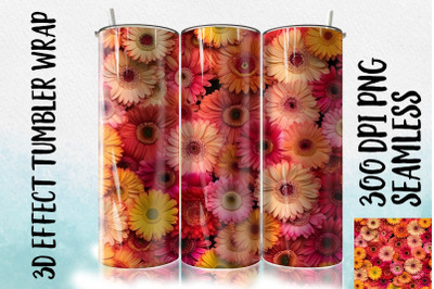 3D Gerbera Tumbler Wrap 2