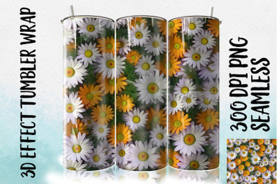 3D Daisy Tumbler Wrap 3