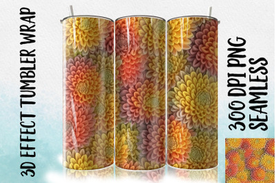 3D Chrysanthemum Tumbler Wrap 2