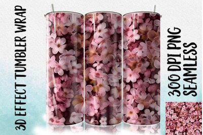 3D Cherry Blossom Tumbler Wrap 2