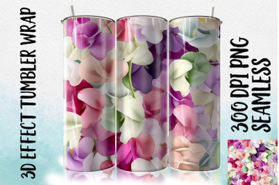 3D Sweet Pea Tumbler Wrap 3