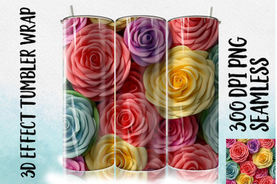 3D Rose Tumbler Wrap 2