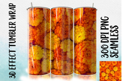 3D Marigold Tumbler Wrap 3