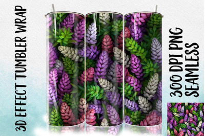 3D Lupine Tumbler Wrap 3