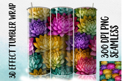 3D Lotus Tumbler Wrap 2