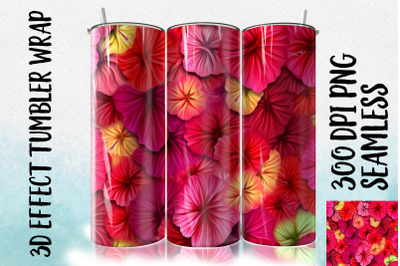 3D Hibiscus Tumbler Wrap 3