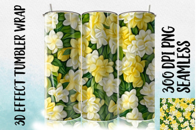 3D Gardenia Tumbler Wrap 2