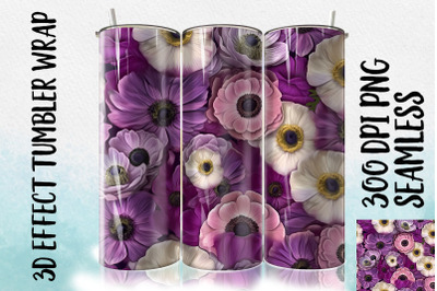 3D Anemone Tumbler Wrap 3