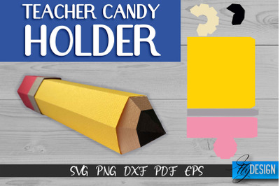 Teacher Candy Holder SVG Design | Candy Holder Paper Cut SVG | Teacher