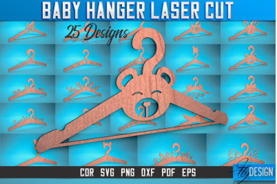 Baby Hanger Laser Cut SVG | Baby Design Laser Cut SVG Design | CNC Fil