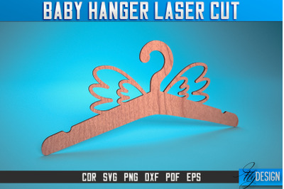 Baby Hanger Laser Cut SVG | Baby Design Laser Cut SVG Design | CNC Fil