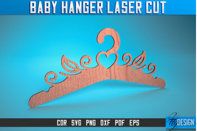 Baby Hanger Laser Cut SVG | Baby Design Laser Cut SVG Design | CNC Fil