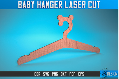 Baby Hanger Laser Cut SVG | Baby Design Laser Cut SVG Design | CNC Fil