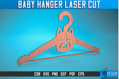 Baby Hanger Laser Cut SVG | Baby Design Laser Cut SVG Design | CNC Fil