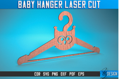 Baby Hanger Laser Cut SVG | Baby Design Laser Cut SVG Design | CNC Fil