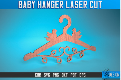 Baby Hanger Laser Cut SVG | Baby Design Laser Cut SVG Design | CNC Fil