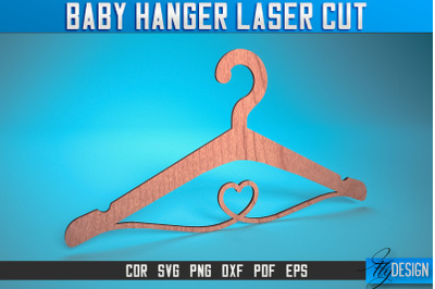 Baby Hanger Laser Cut SVG | Baby Design Laser Cut SVG Design | CNC Fil