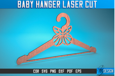 Baby Hanger Laser Cut SVG | Baby Design Laser Cut SVG Design | CNC Fil